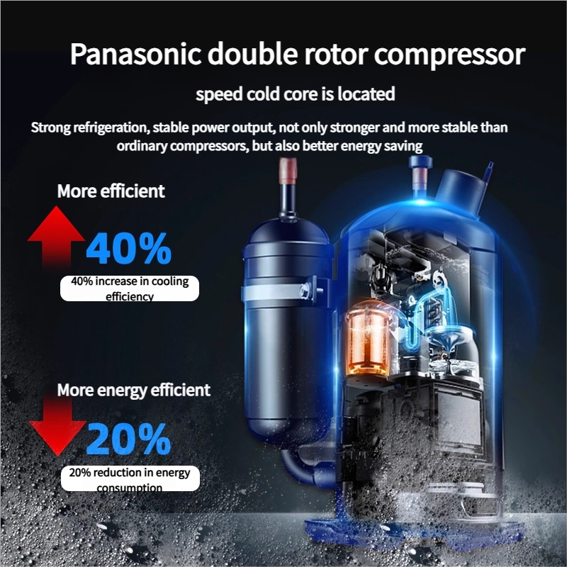 Cube canopy, portable air conditioner, compressor, refrigeration unit, tent, outdoor portable camping, split-type