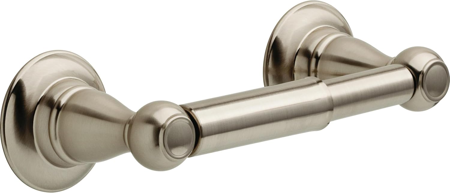 Delta Faucet Porter Toilet Paper Holder. SpotShield Brushed Nickel . Bathroom Accessories. PTR50-BN